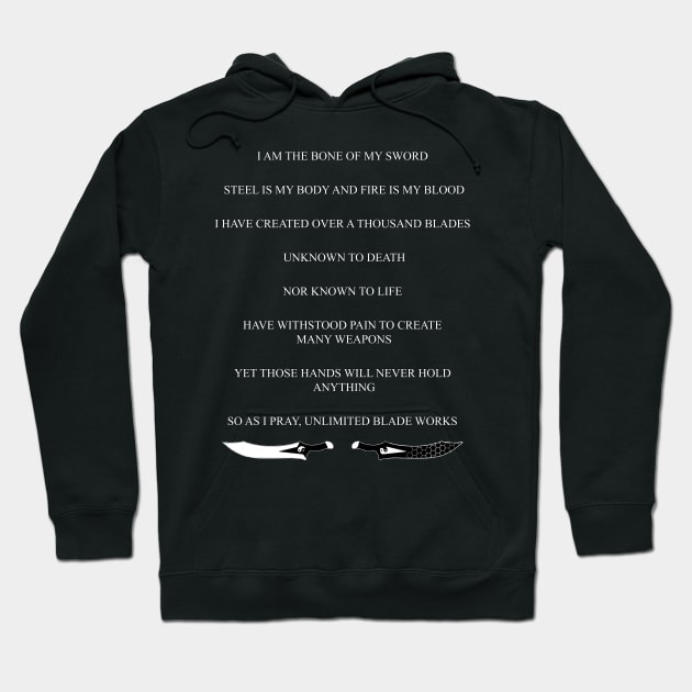 Unlimited Blade Works Chant Hoodie by xEmiya